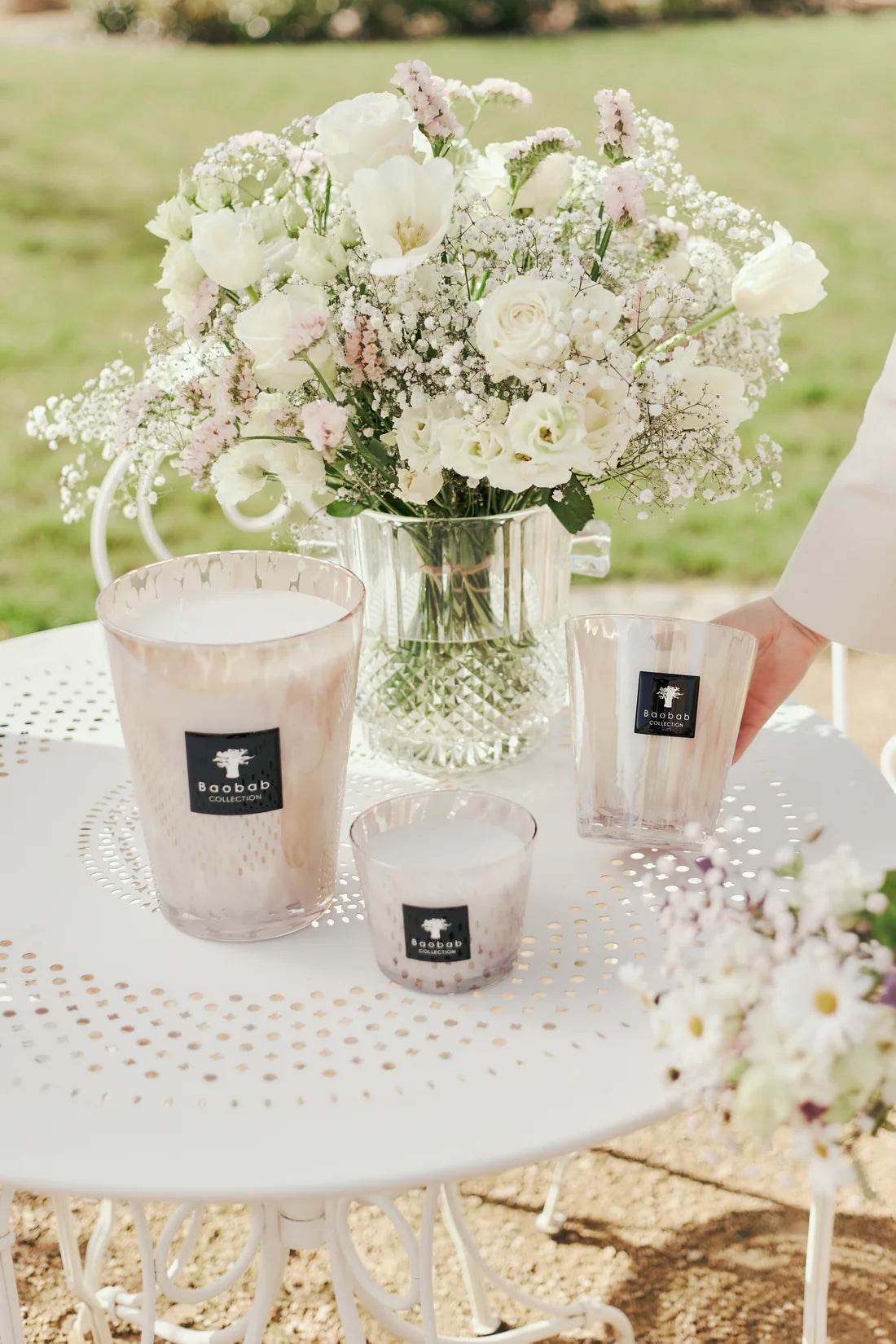 WHITE PEARLS Duftkerze